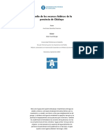 Estudio de Los Recursos Hídricos de La Provincia de Chiclayo