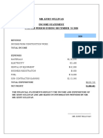 Kurt Sullivan Income Statement To Republic Bank 2020-2022