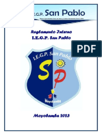 Reglamento Interno - San Pablo: I.E.G.P