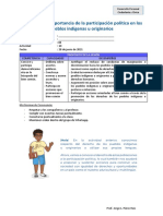 Explicamos La Importancia de La Participación Política en Los Pueblos Indígenas U Originarios