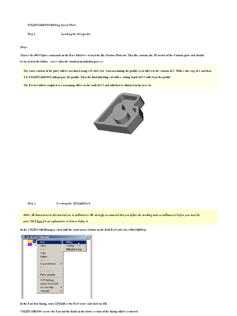 Solidcam tutorial pdf