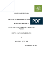 3.1. Cálculo de Deformación y Módulo de Poisson