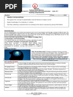 2 Medio INGLES Unidad N°1 Guía #1 Reading Comprehension