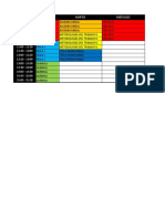 Horario de clases semanal facultad ingeniería