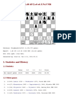 KingBaseLite2019 Database Report on 1.d4 d5 2.c4 e6 3.Nc3 Nf6 Opening