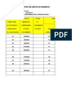 Formato 14.1: Registro de Ventas E Ingresos: Periodo: Ruc: Apellidos Y Nombres, Denominación O Razón Social