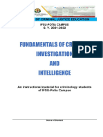 Fundamentals of Criminal Investigation AND Intelligence