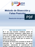 Métodos de Bisección y Falsa Posición para resolver ecuaciones