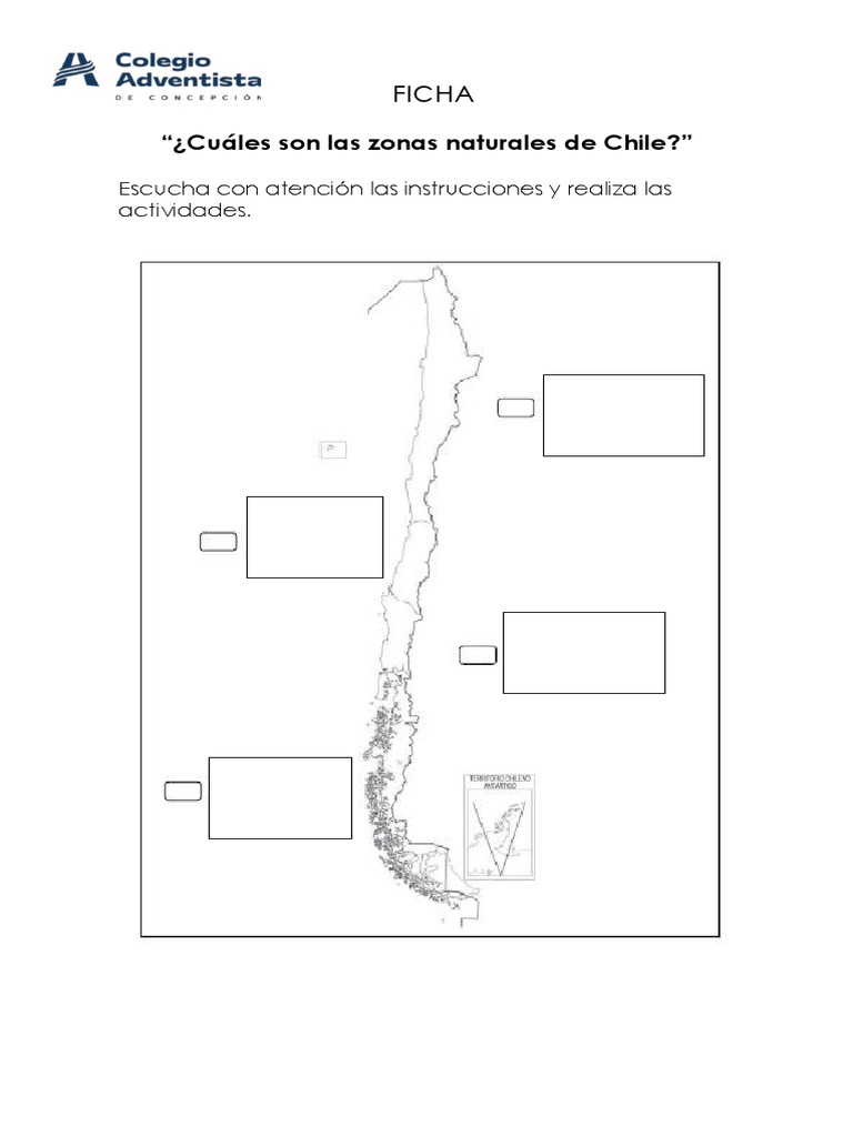 Zonas Naturales de Chile para 2º Básico | PDF