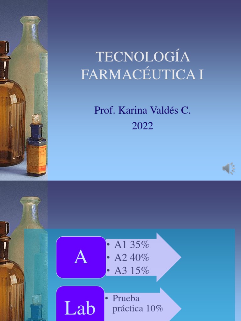 Primera Clase Tecno 1 | PDF | Farmacéutico | Medicamentos con receta
