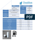 Donaldson Engine Aftermarket: Número de Parte P551746 Información Regional