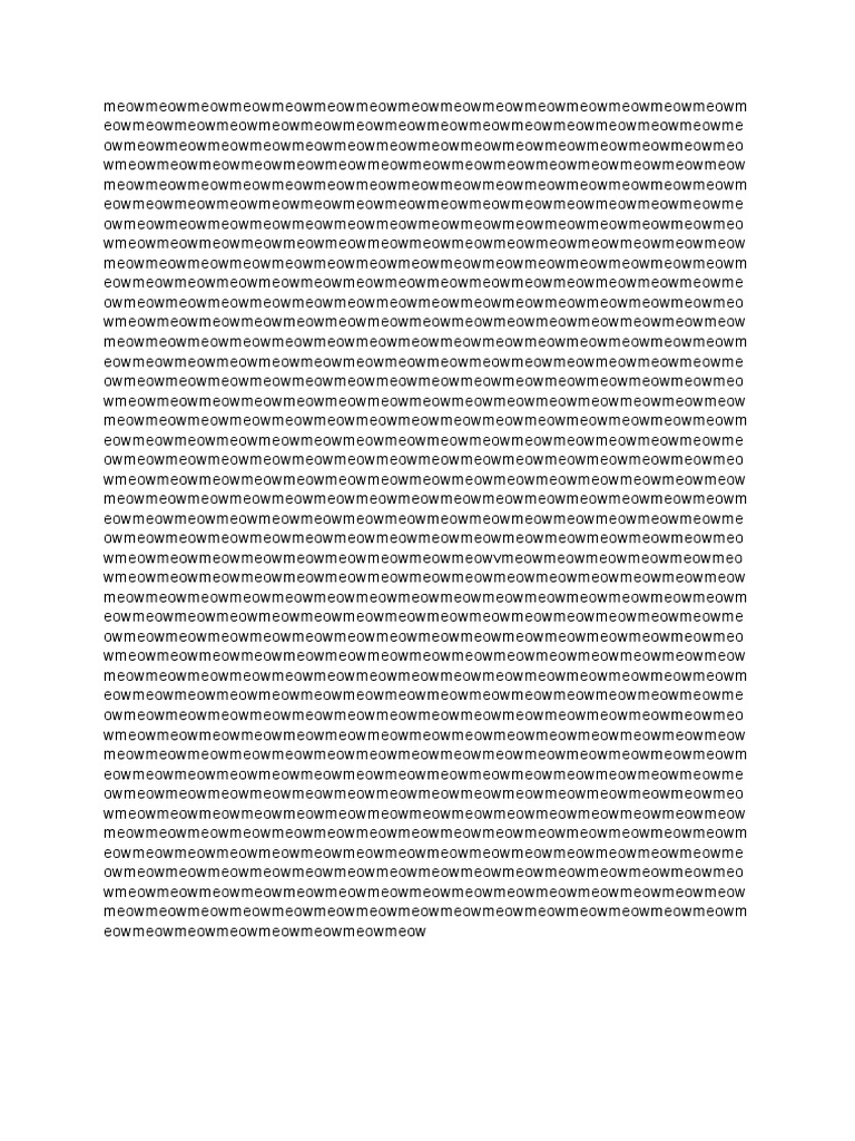 Meow Pdf