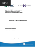 Informe Final de E404 Práctica Administrativa