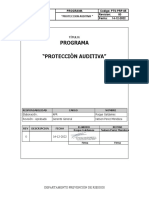 Programa "Protecciòn Auditiva"