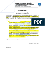 COMUNICADO POATULANTES-CULMINACIÓN DE INSCRIPCIÓN-2