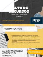 Falta de Recursos: A Causa de La Decadencia Ecónomica