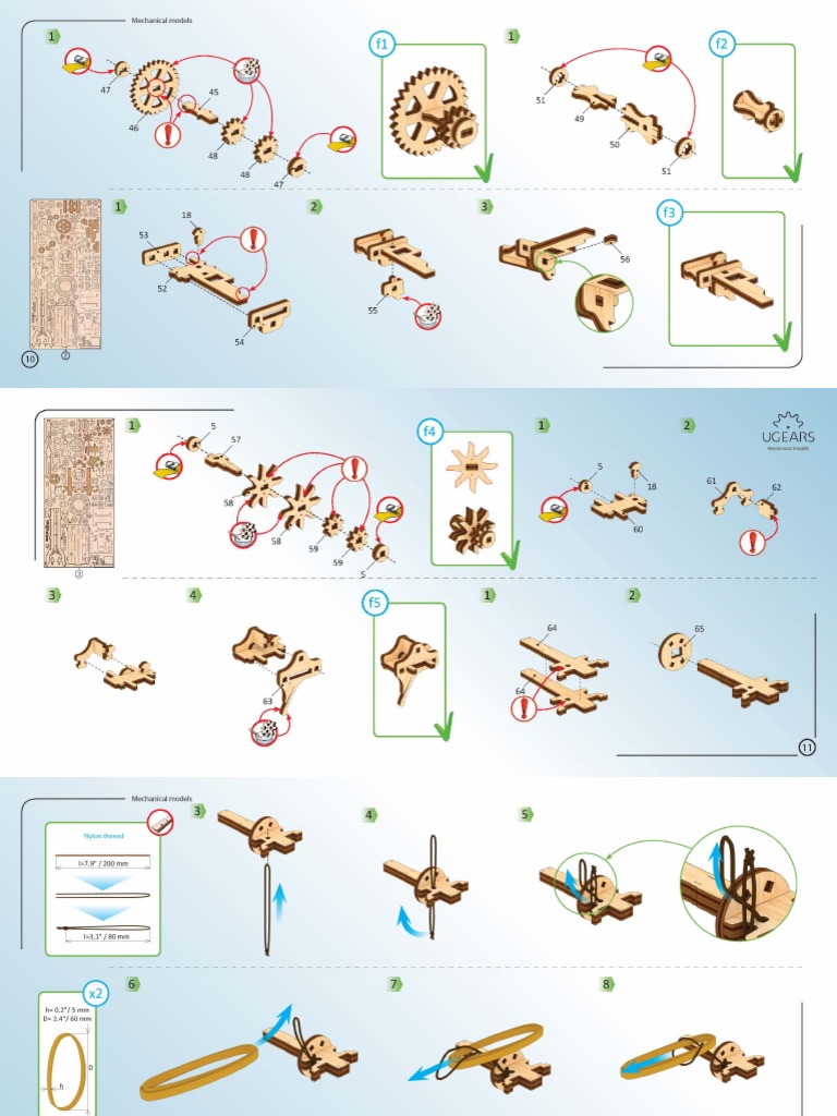 Ugears Research Vessel Assembly Instructions PDF