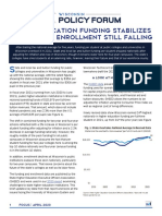 Wisconsin Policy Forum: Higher Education Funding Stabilizes Overall, But Enrollment Still Falling