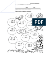 Guía de Repaso Unidad 0 Educación Matemática. Adiciones y Sustracciones