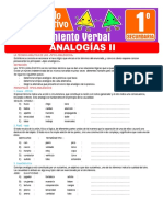 Analogias II para Primer Grado de Secundaria