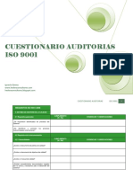Cuestionario Cuestionario Cuestionario Cuestionario Auditorias Auditorias Auditorias Auditorias ISO 9001 ISO 9001 ISO 9001 ISO 9001