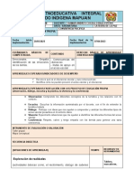 Plan de Clase Catedra D. Paz Grado 6° (C.3)