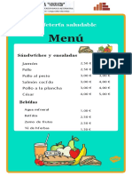 Menu Cafeteria Saludable