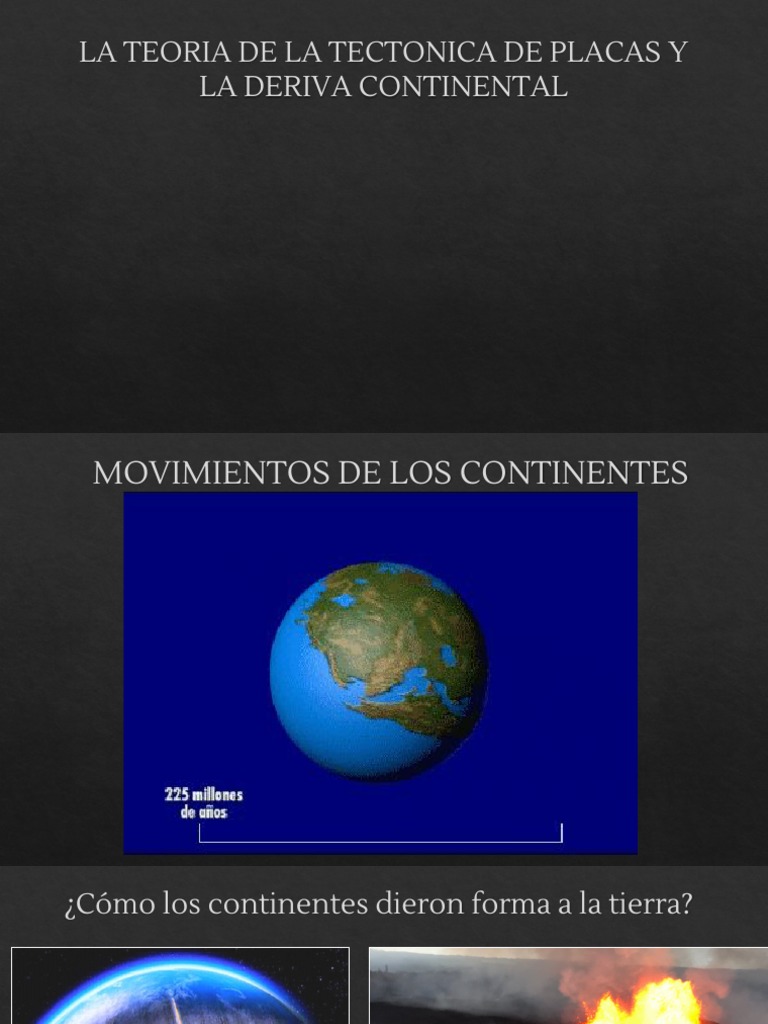 La Teoria de La Tectonica de Placas Y La Deriva Continental | PDF