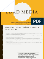 Edad Media: Nadia Abigail-Mariel Mancilla-Daniela Ruiz Diego Mendoza-Luis Vargas