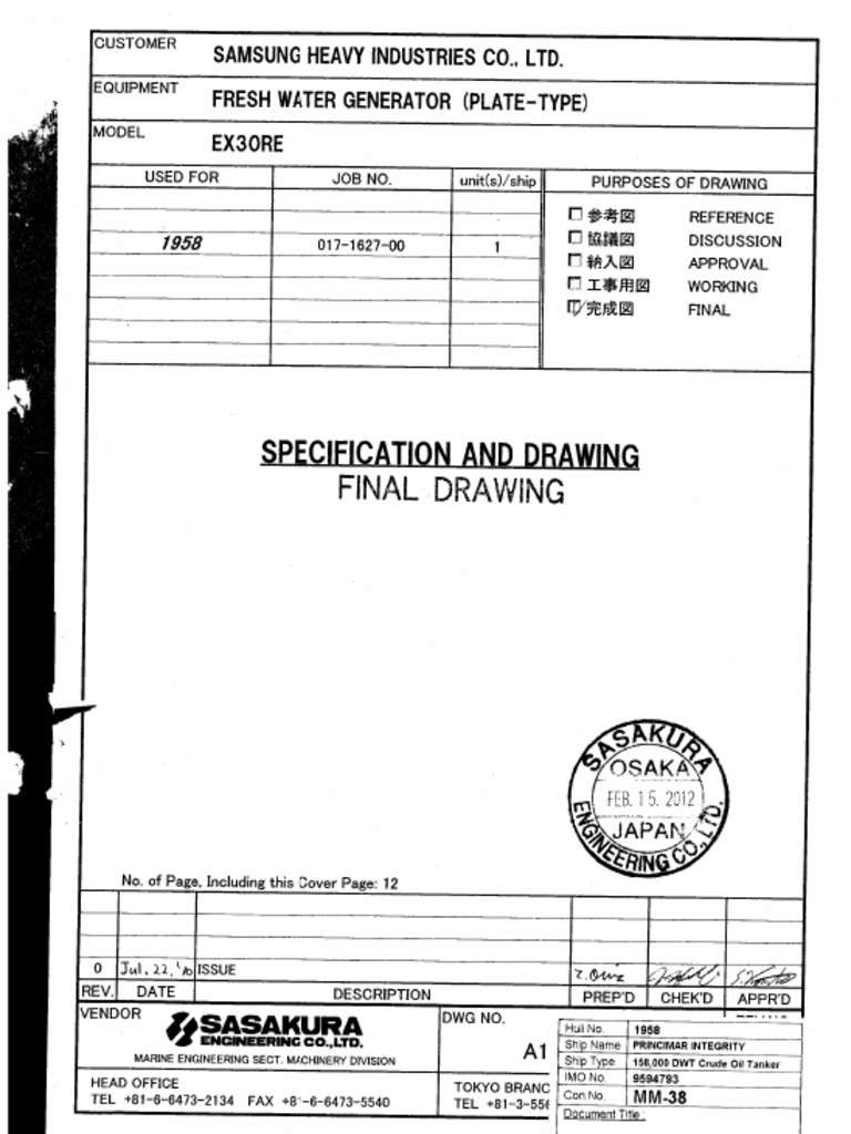 MM38 Fresh Water Generator PDF