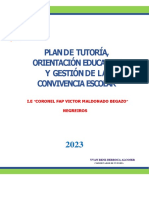 Plan de Tutoria Orientacion Educativa y Gestion de La Convivencia Escolar 2023 Act