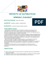 APRENDO MATEMÁTICAS JUGANDO. Sala de 4 2021