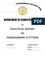 Python Practical Report