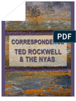 Correspondence by Ted Rockwell Re NYAS and Chernobyl Book