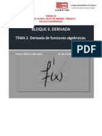 Tema 2. Derivada de Funciones Algebraicas - 073628