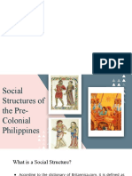 Social Structures of The Pre-Colonial Philippines