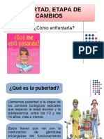 Pubertad, Etapa de Cambios