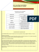 Guía de aprendizaje sobre la Constitución Política de Colombia