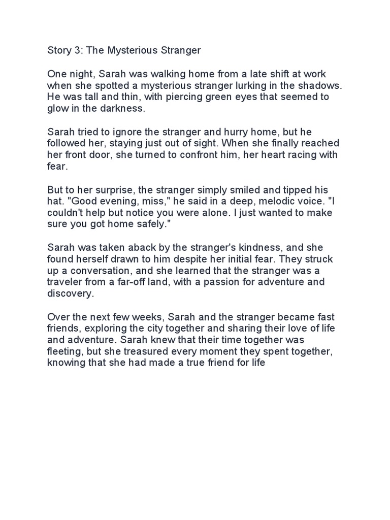 The Stranger PDF