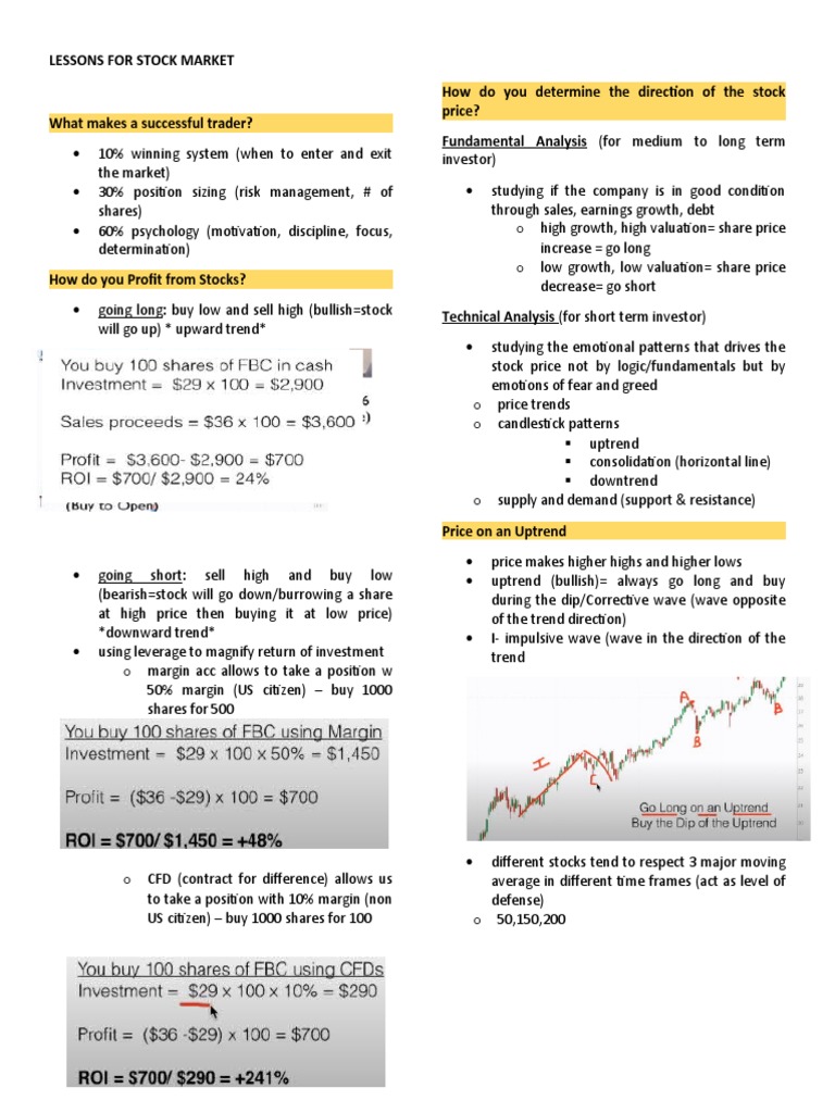Stock Market Trading Strategies Guide | PDF