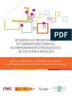 Desarrollo Profesional de Formadores para El Acompañamiento Pedagógico de Docentes Noveles