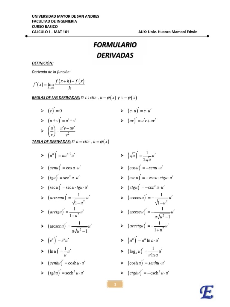 formulario-derivadas-fx-h-fx-f-x-h-cctteu-x-v-x-pdf