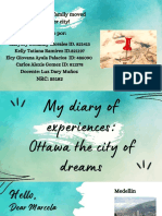 Presentación - My Diary of Experiences Ottawa The City of Dreams