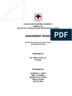 Chapter 6 Assignment Model