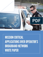 Mission Critical Applications Over Operator'S Broadband Network White Paper