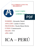 Ica - Perú: "I.E.P Unión Americana"