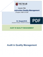 Audit in Quality Management