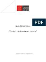 Guía de Ejercicios "Ondas Estacionarias en Cuerdas": Prof. María José Marsano - Prof. Anita Gaete