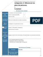 Examen - (APEB1-10%) Investigación 2 - Diferencie Los Diferentes Conceptos de Persona