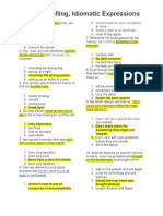 Correct Spelling, Idiomatic Expressions